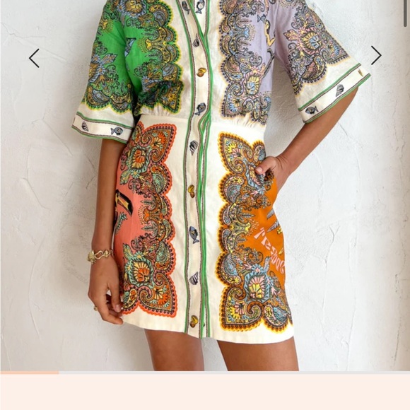 Colorful Paisley Print Midi Dress - Picture 11 of 11